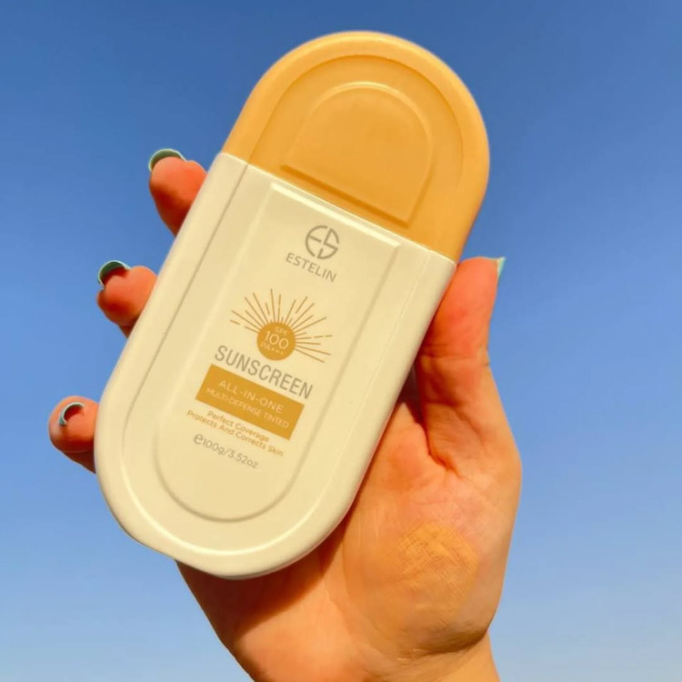 ضدآفتاب تینتی و بی رنگ استیلین حجم 100میلی spf100وspf80